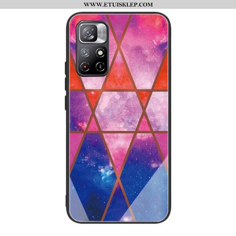 Etui do Poco M4 Pro 5G Hartowana Geometria Marmuru